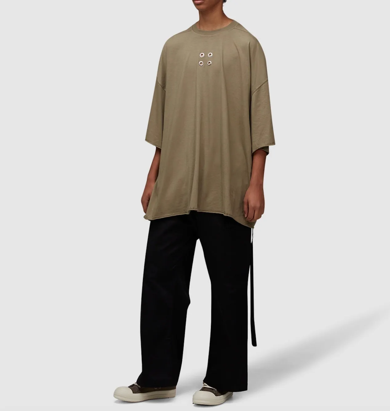 RICK OWENS  |Street Style Cotton Short Sleeves Oversized Designers