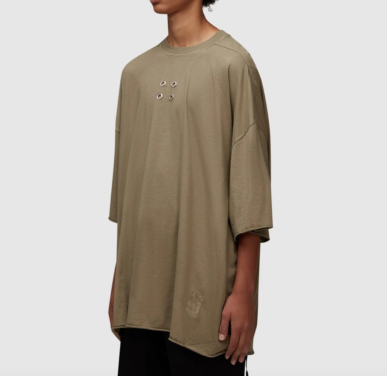 RICK OWENS  |Street Style Cotton Short Sleeves Oversized Designers