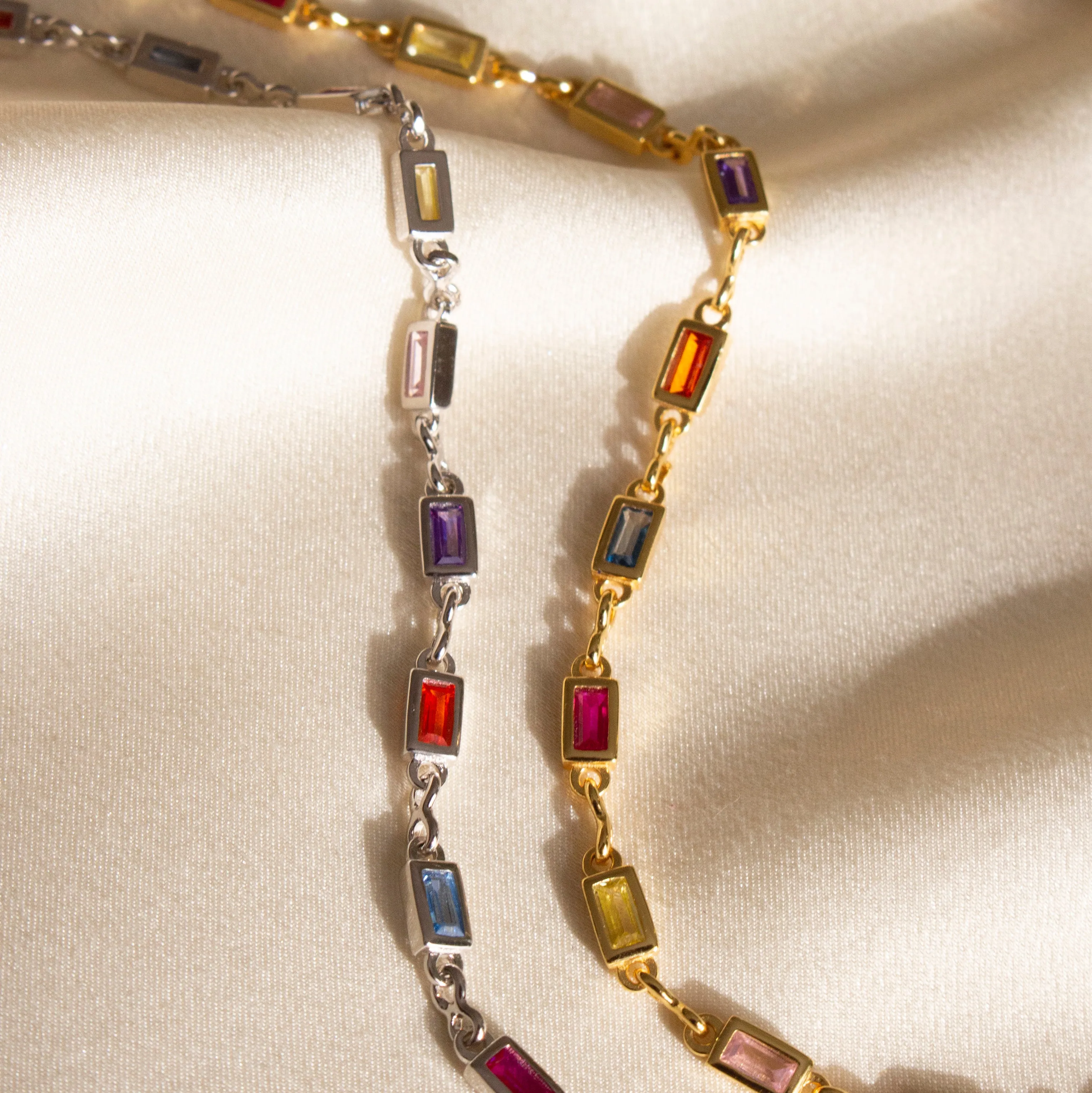 RILEY RAINBOW CHAIN NECKLACE GOLD