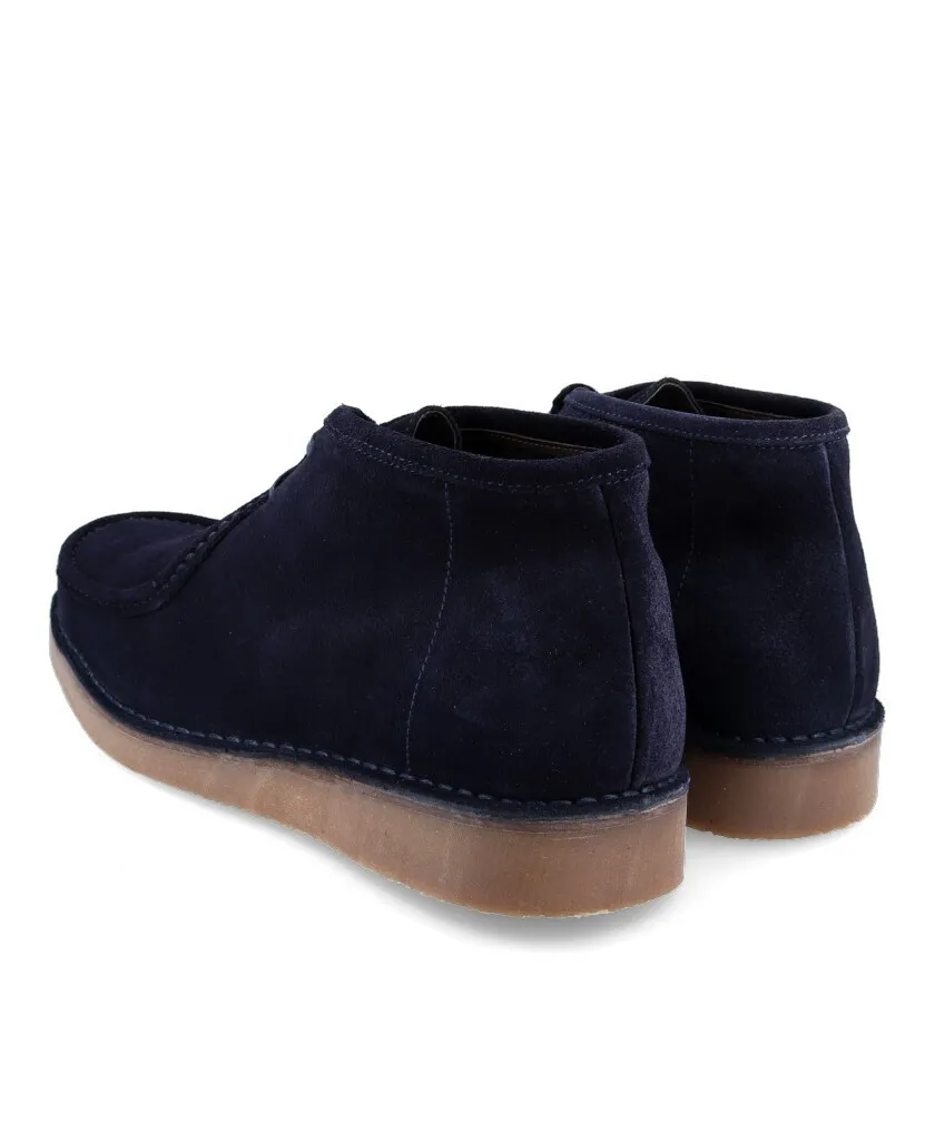 Safaris 02 Bordón Navy blue leather booties