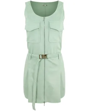 Sage Suede Taylee Dress