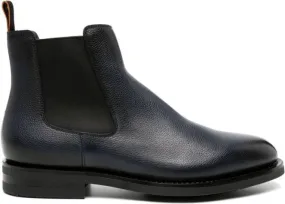 Santoni leather chelsea boots Blue