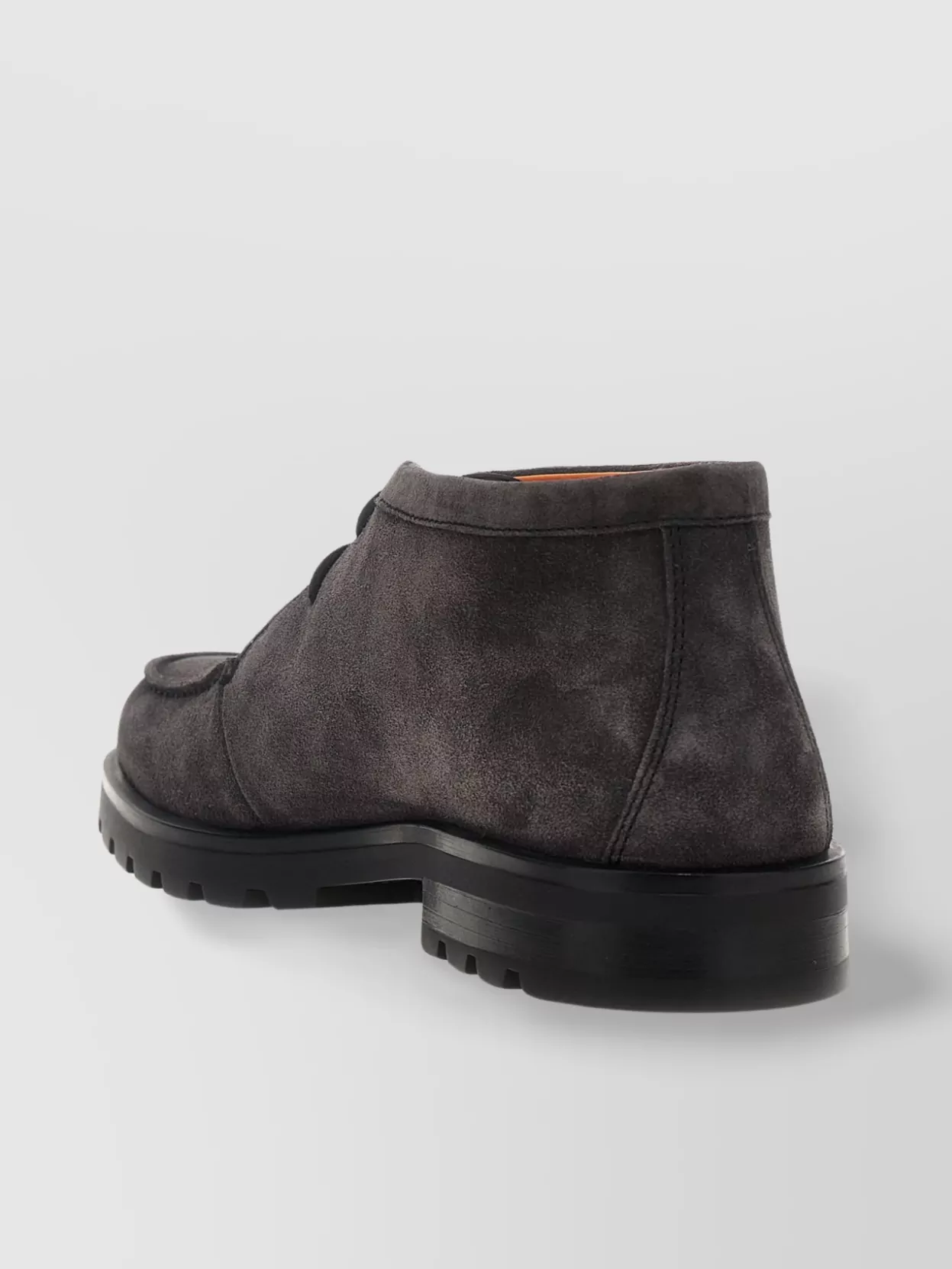 Santoni   Suede ankle boots lug sole