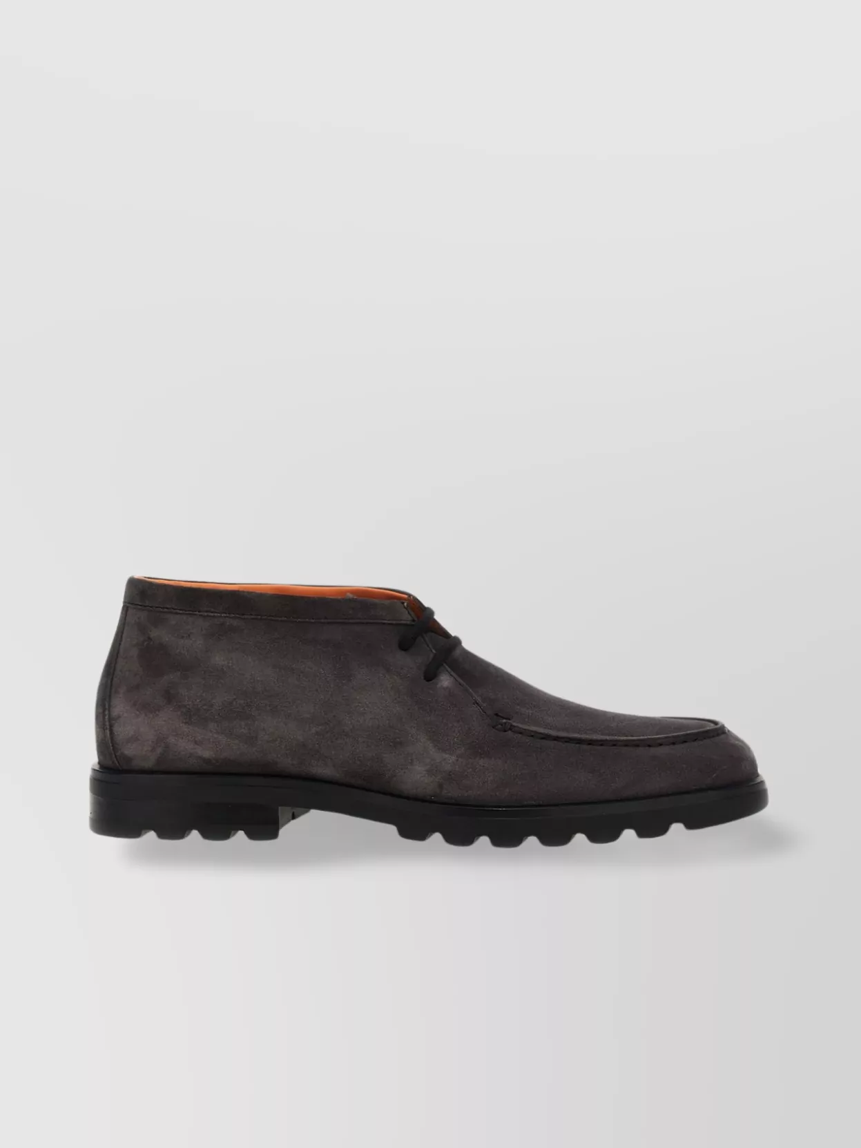 Santoni   Suede ankle boots lug sole