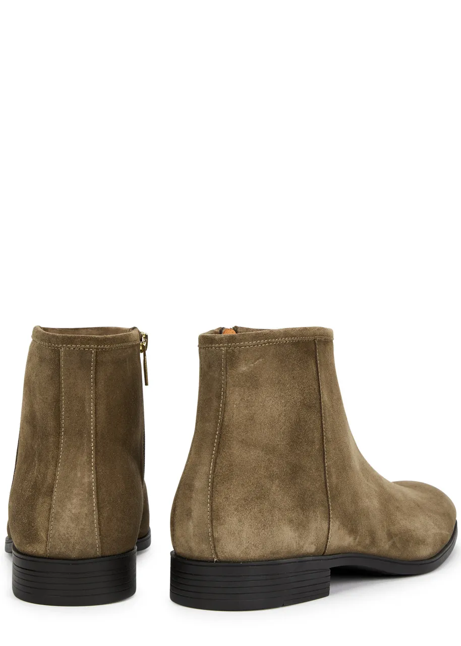 SANTONI Suede ankle boots  -                         -                     -                