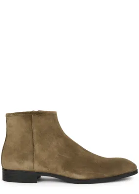 SANTONI Suede ankle boots  -                         -                     -                