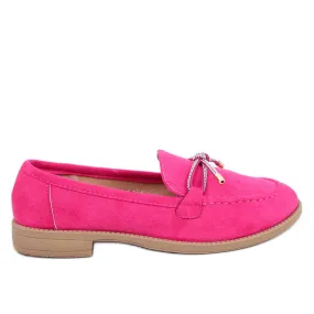 Saras Fuchsia women's suede moccasins pink