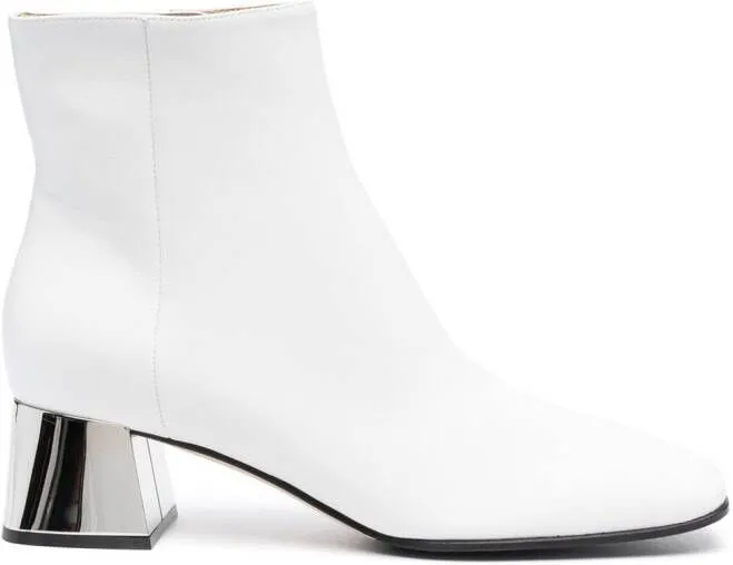 Sergio Rossi Alicia 50mm block-heel boots White