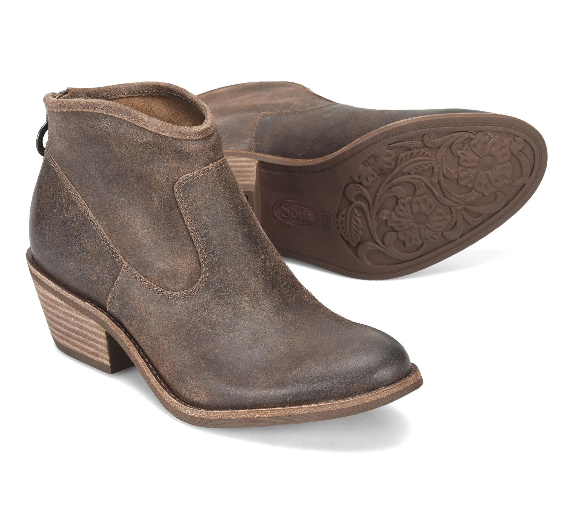 Sofft Western Inspired Leather Booties - Aisley