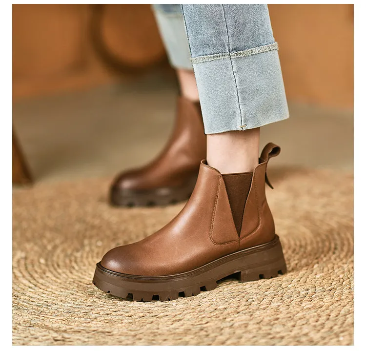 Soft Leather Booties