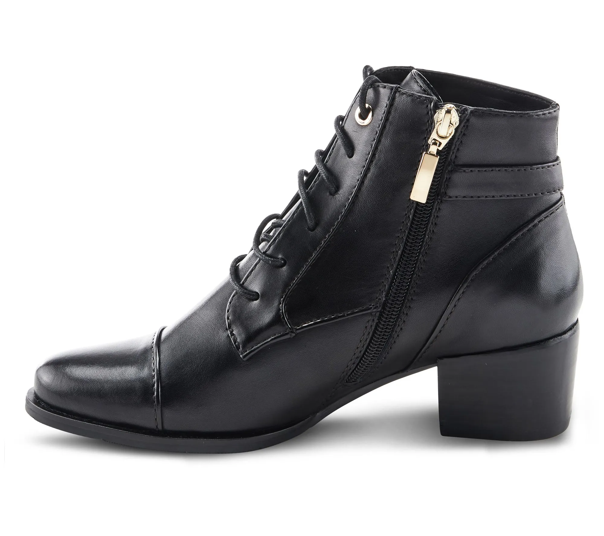 Spring Step Leather Booties - Buckleup