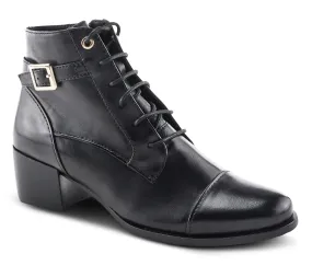 Spring Step Leather Booties - Buckleup