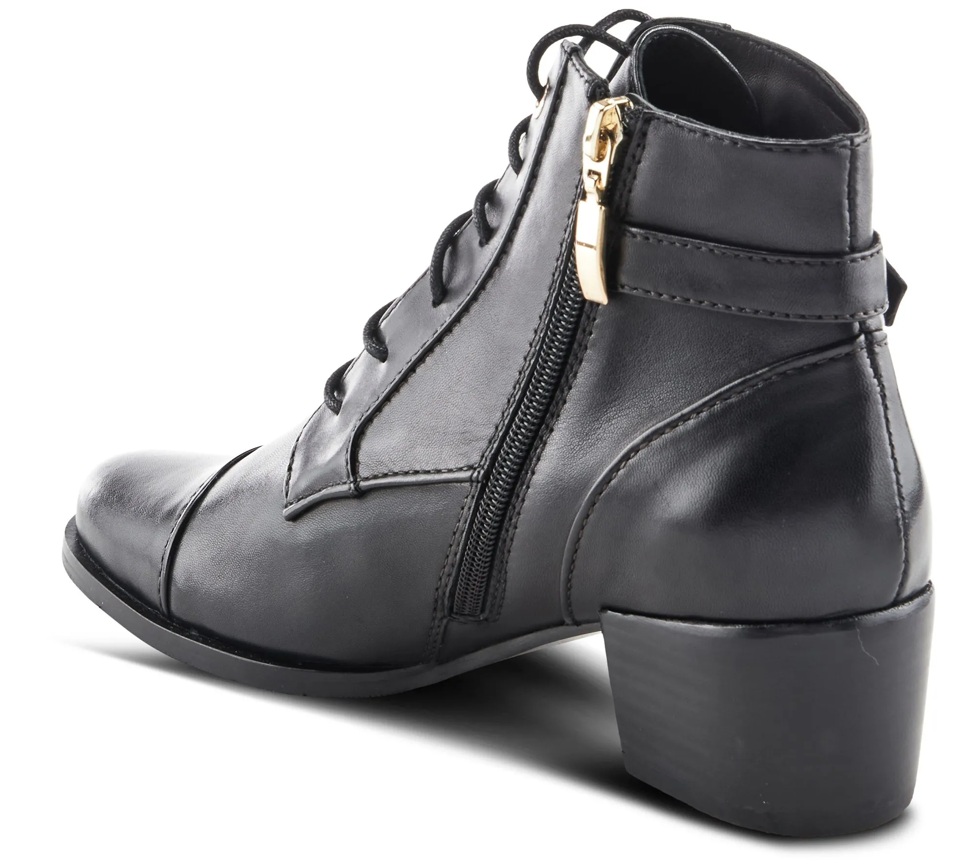 Spring Step Leather Booties - Buckleup