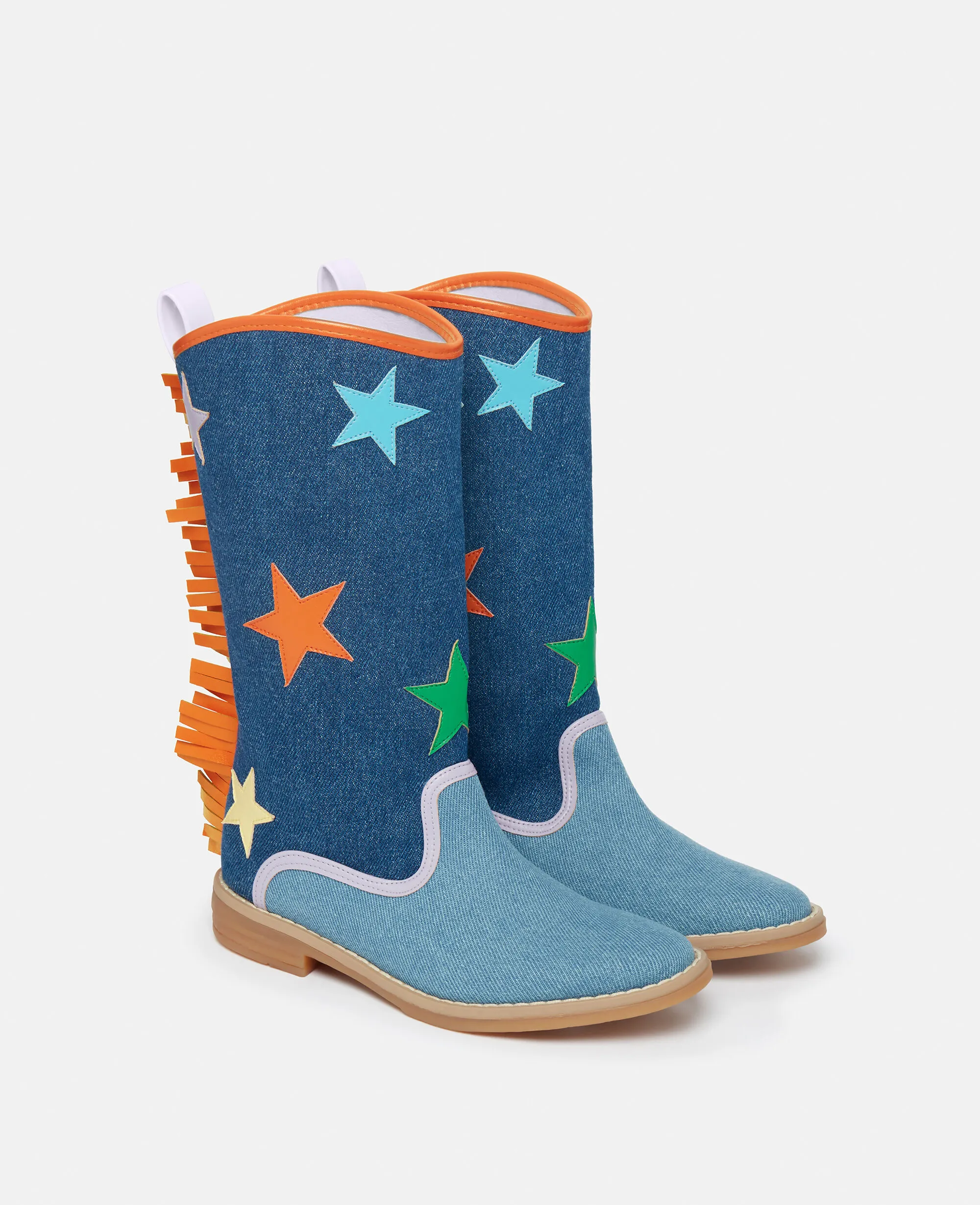 Star Fringed Western Boots