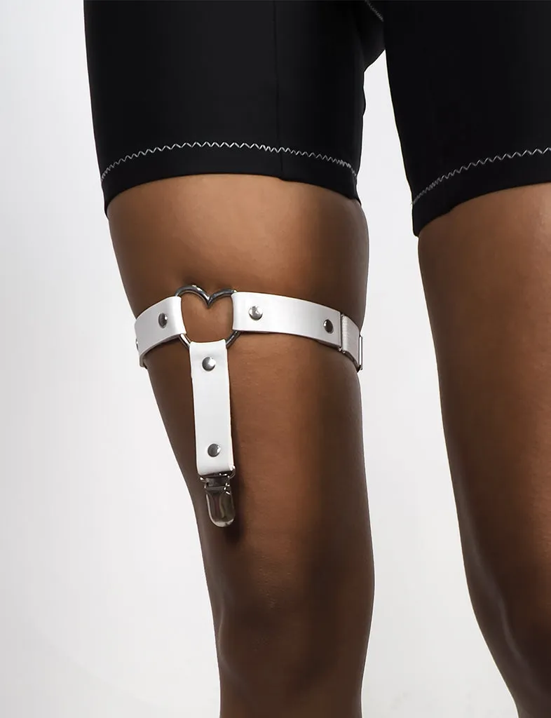 STRAPPED 4 LOVE LEG HARNESS - WHITE