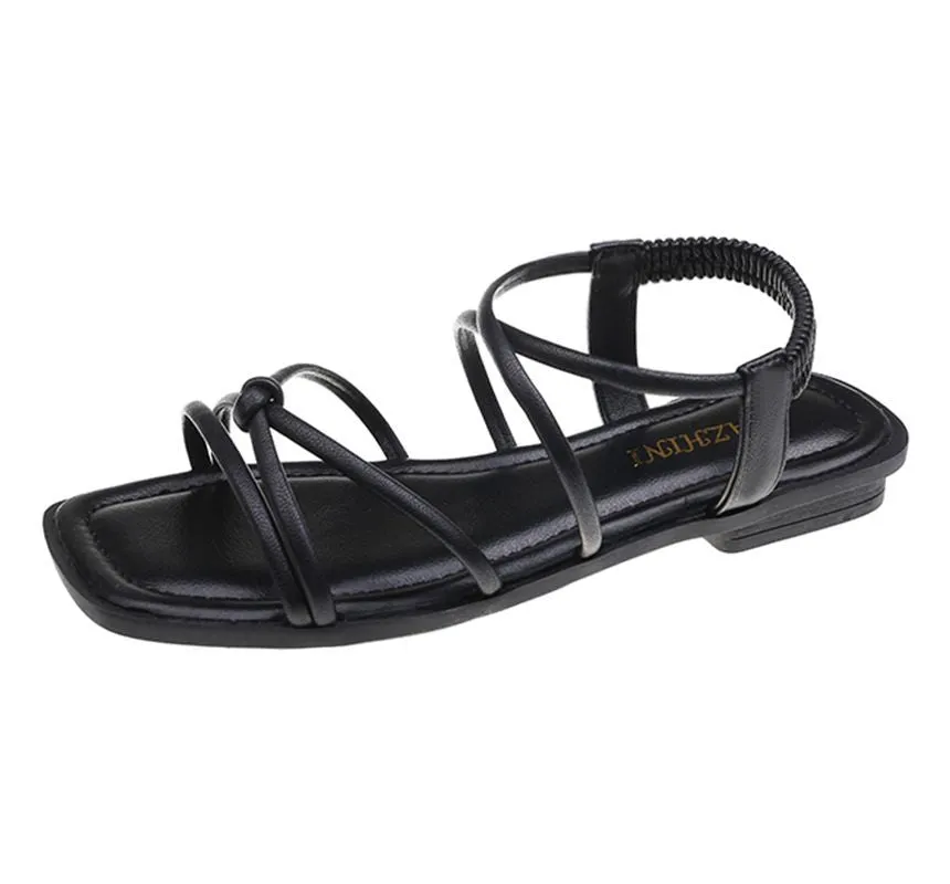 Strappy Flat Sandals cc7