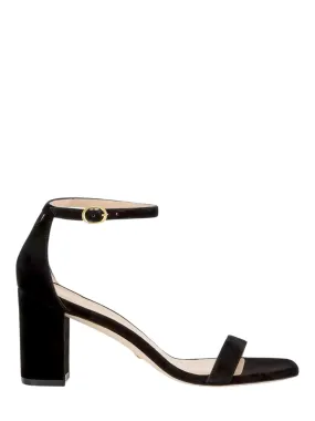 Stuart Weitzman Nudistcurve 75 Block Heel in Black