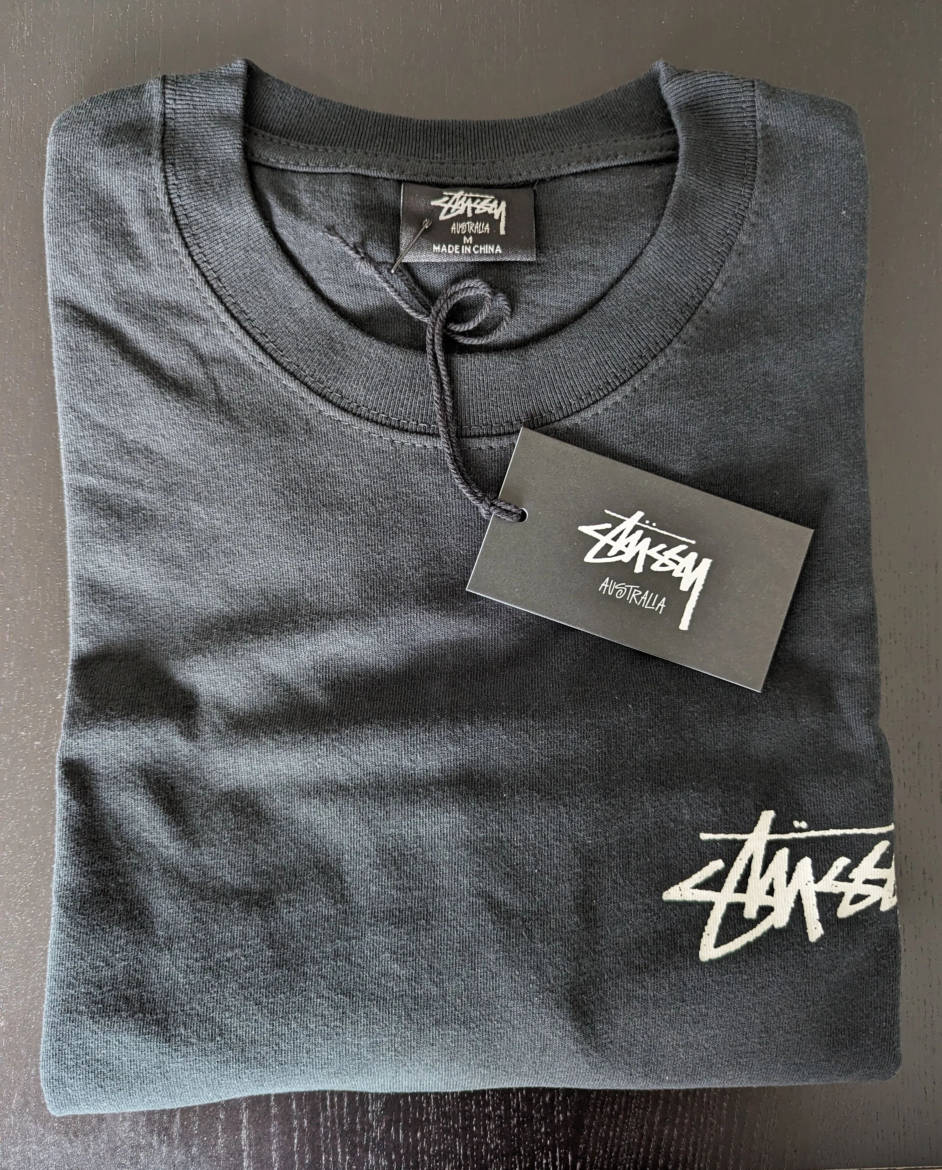 STUSSY  |Crew Neck Street Style Cotton Short Sleeves Oversized Logo