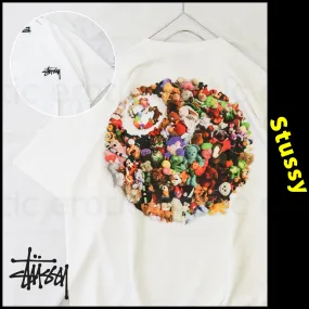 STUSSY  |Crew Neck Unisex Street Style Cotton Short Sleeves Oversized