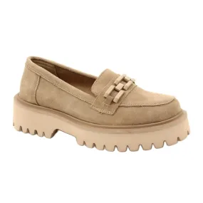 Suede moccasins Filippo DP4792/23 BE beige