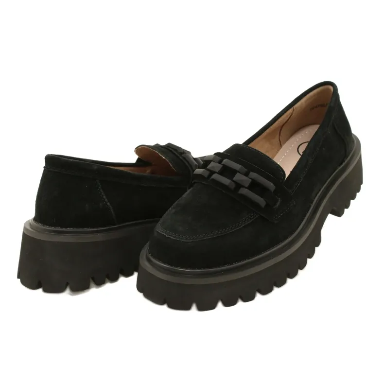 Suede moccasins Filippo DP4792/23 BK SU black