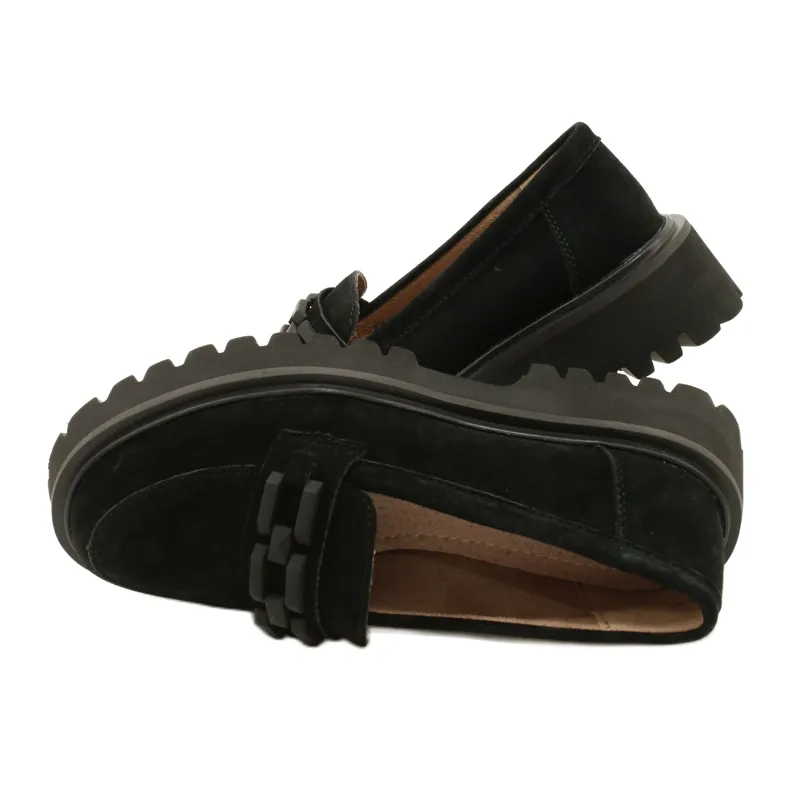 Suede moccasins Filippo DP4792/23 BK SU black