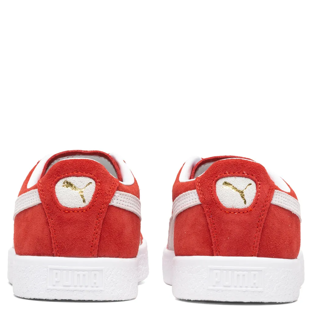 Suede VTG - High Risk Red/White