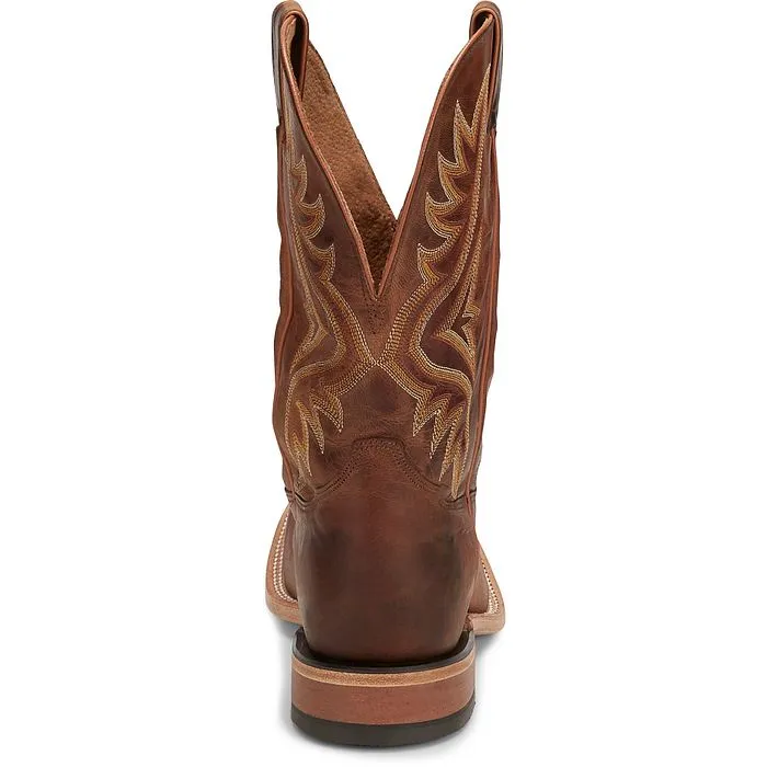 Tony Lama Men’s Avett Square Western Boots- Honey Brown