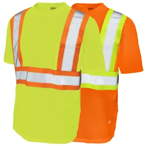 Tough Duck Class 2 Hi Vis Two-Tone X-Back T-Shirt with Pocket S392