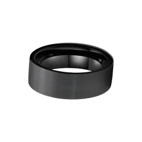 TUNGSTEN FLAT BRUSHED BLACK BAND