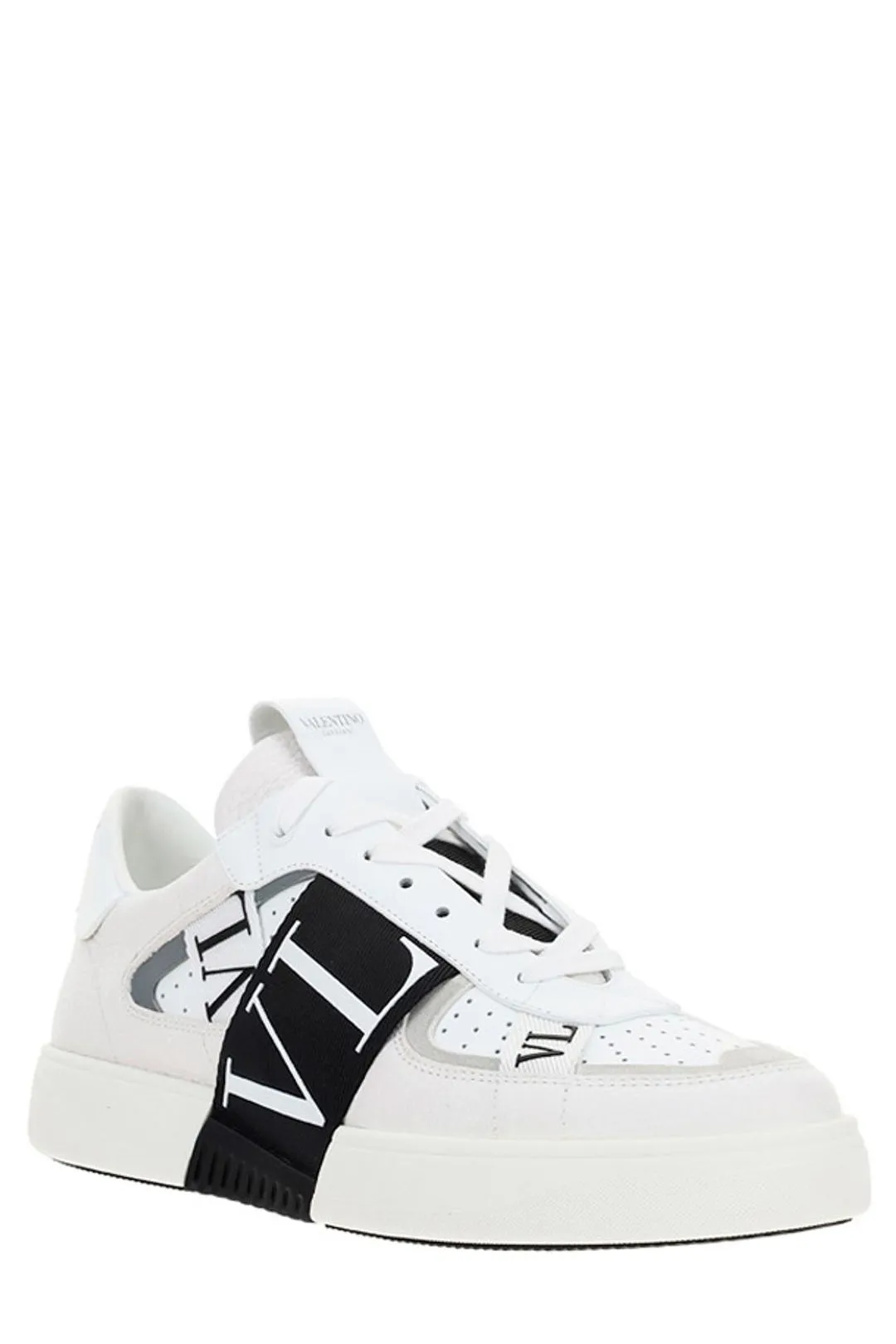 Valentino VLTN Round Toe Lace-Up Sneakers