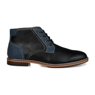 Vance Co Mens Franco Chukka Block Heel Boots