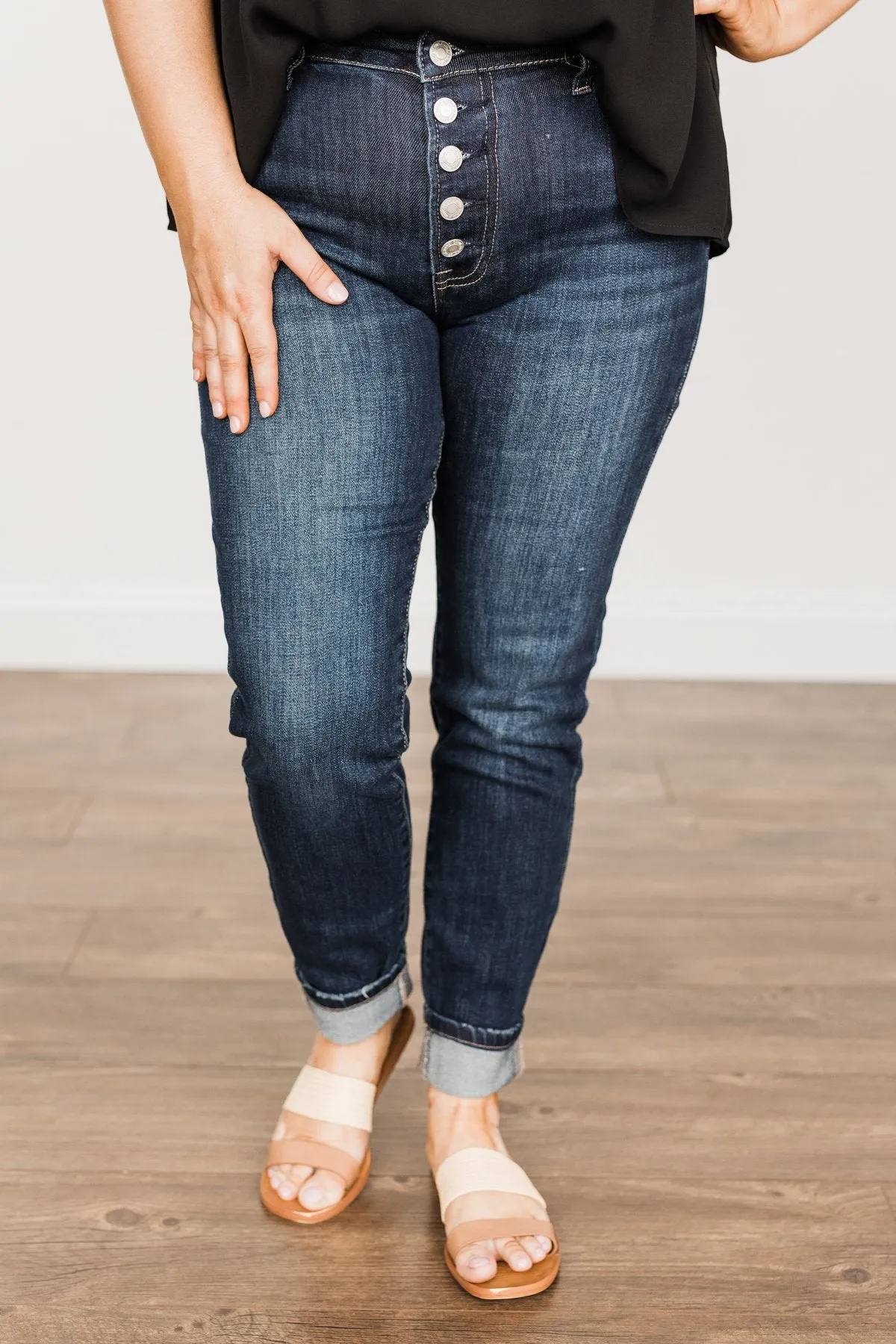 Vervet Mid-Rise Skinny Jeans- Meredith Wash