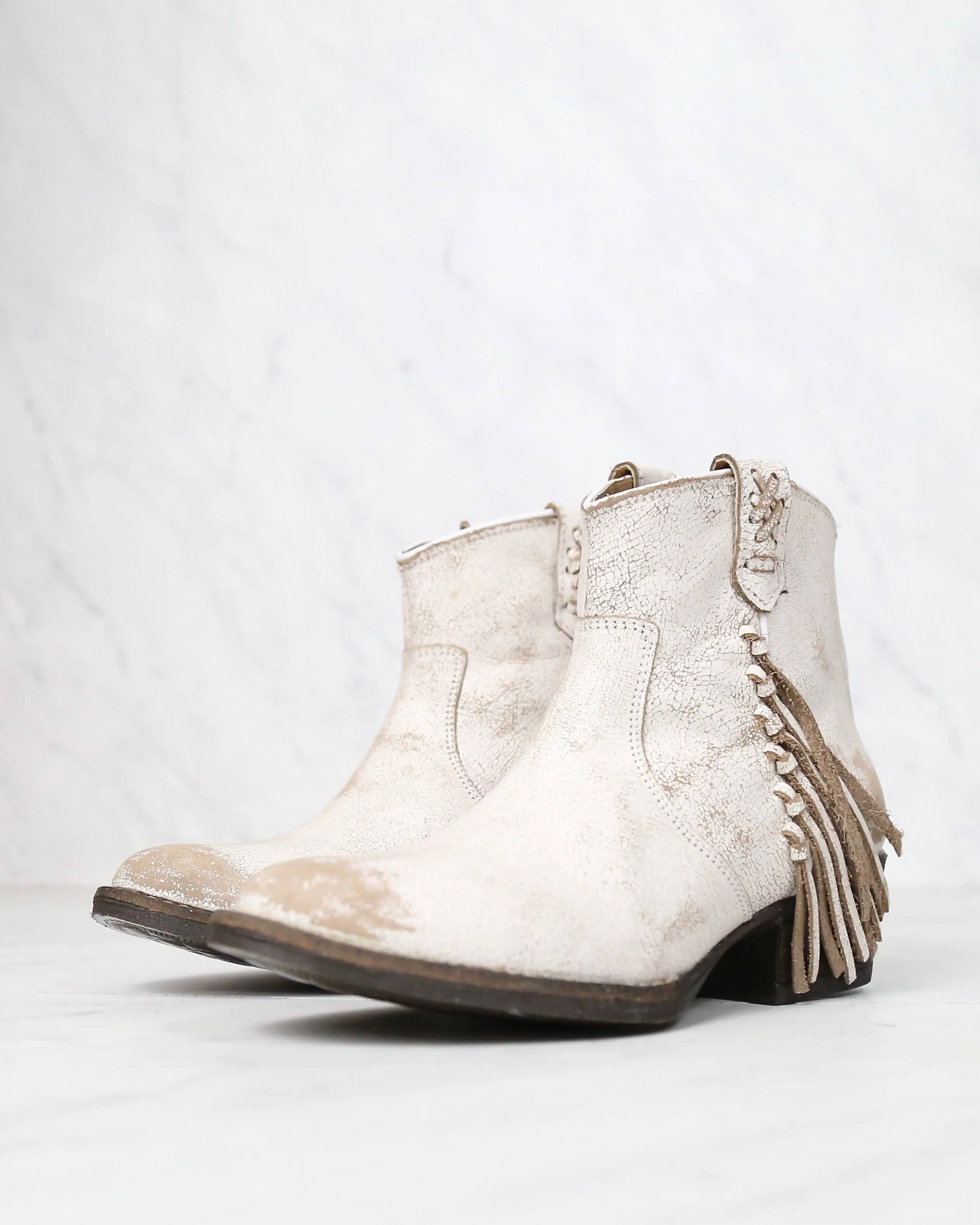 Very Volatile - Lookout Fringe Leather Booties in More Colors