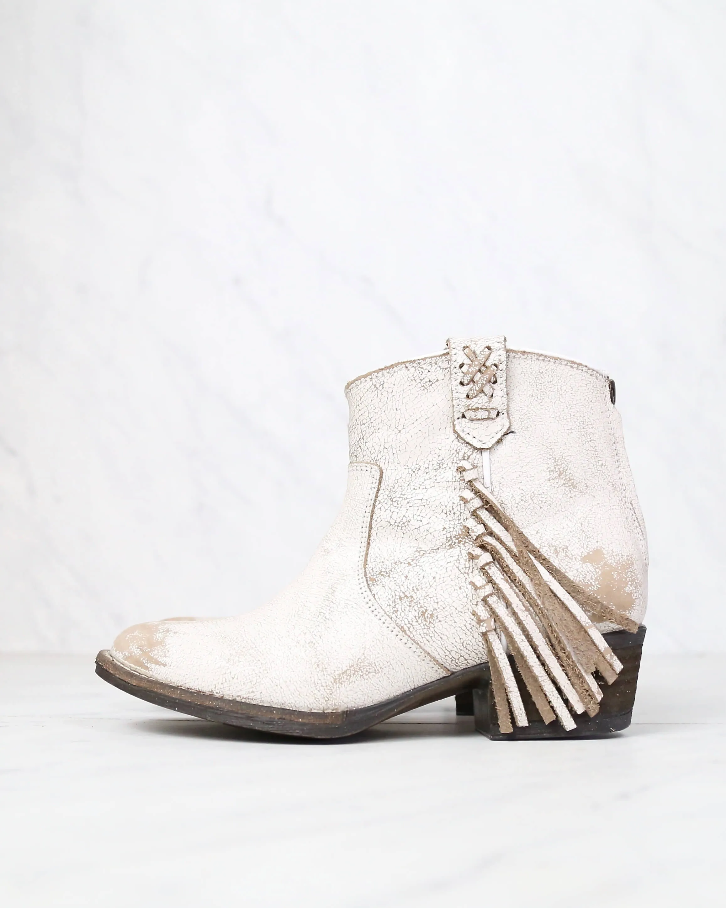 Very Volatile - Lookout Fringe Leather Booties in More Colors