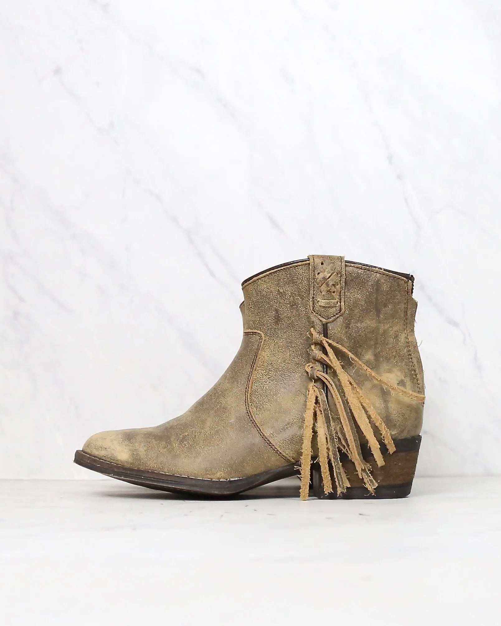 Very Volatile - Lookout Fringe Leather Booties in More Colors