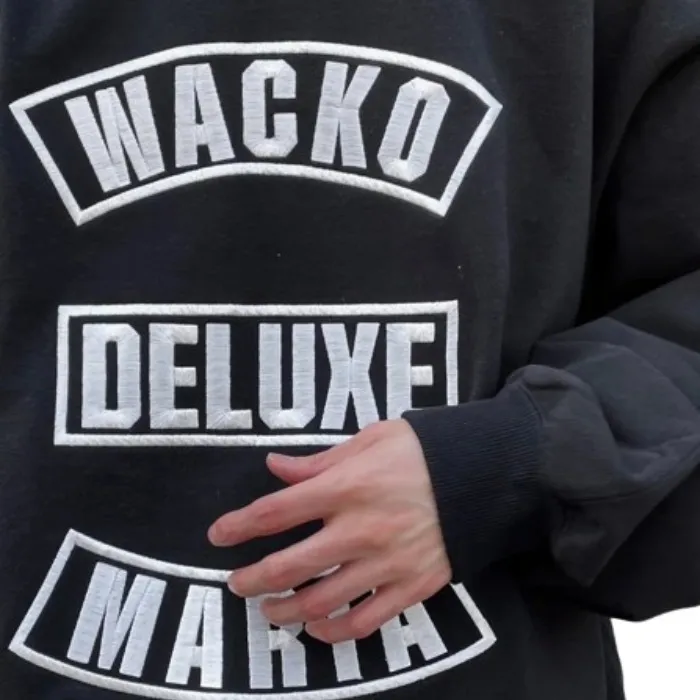 WACKO MARIA  |Crew Neck Street Style Long Sleeves Cotton Oversized Logo