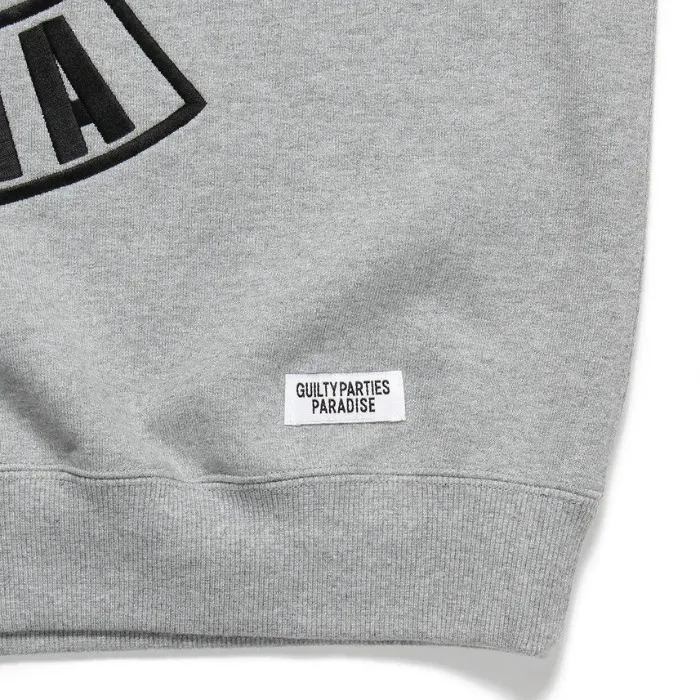 WACKO MARIA  |Crew Neck Street Style Long Sleeves Cotton Oversized Logo