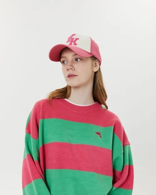 Wai Kei  |Crew Neck Stripes Casual Style Unisex Street Style U-Neck