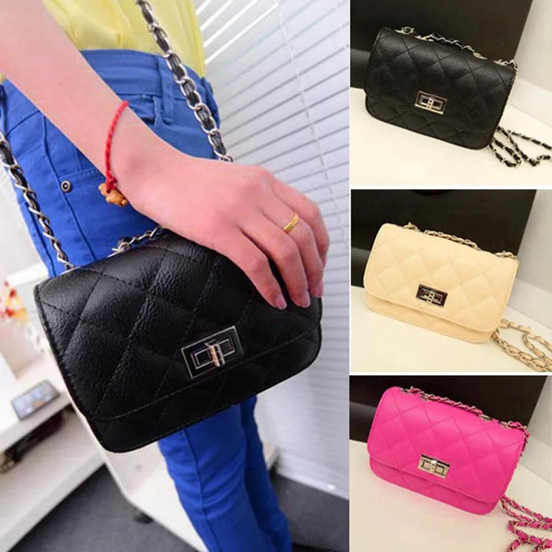 Women Leather Handbags Shoulder Bags Ladies Cross Body Messenger Bags Chain Shopping Bag Bolsos