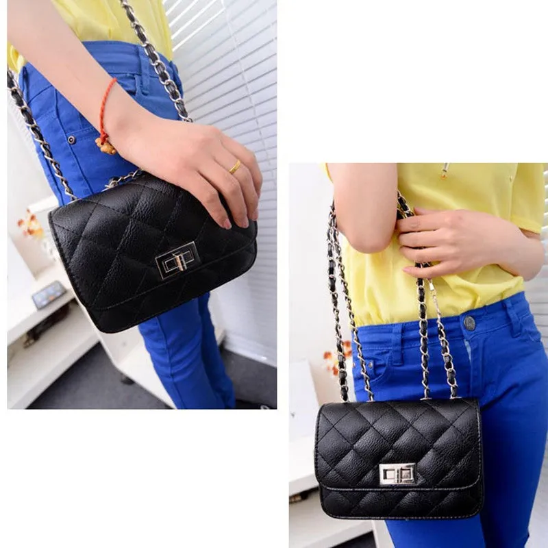 Women Leather Handbags Shoulder Bags Ladies Cross Body Messenger Bags Chain Shopping Bag Bolsos