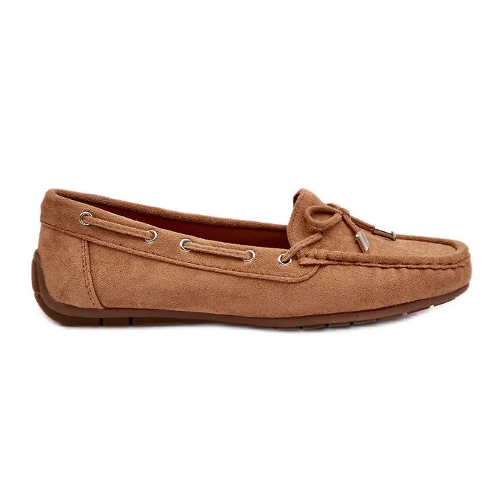 Women's Camel Si Passione Suede Moccasins brown