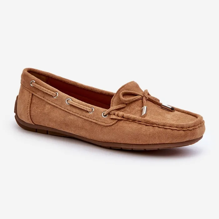 Women's Camel Si Passione Suede Moccasins brown