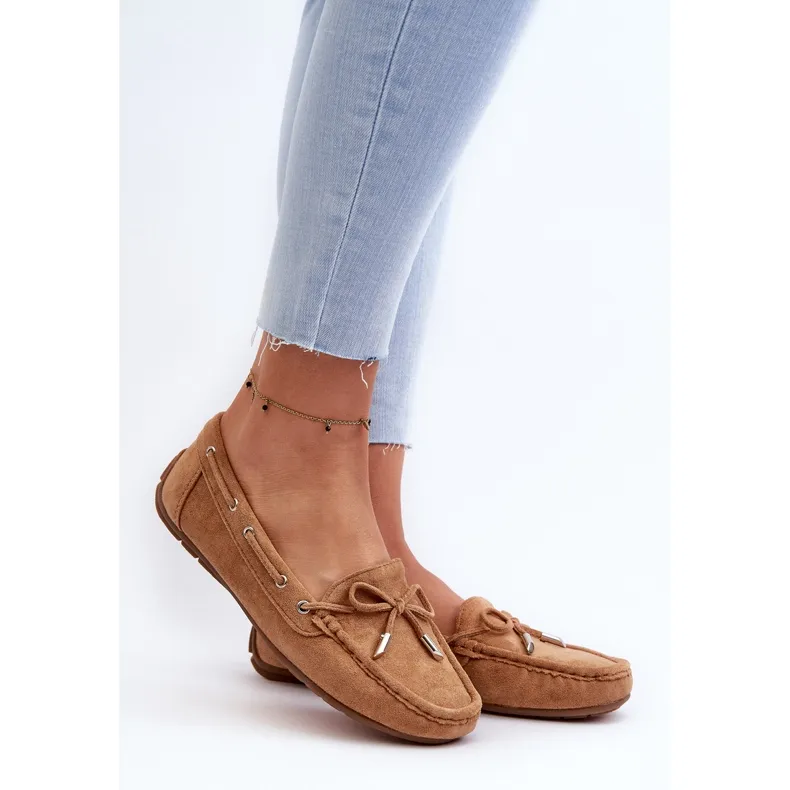 Women's Camel Si Passione Suede Moccasins brown