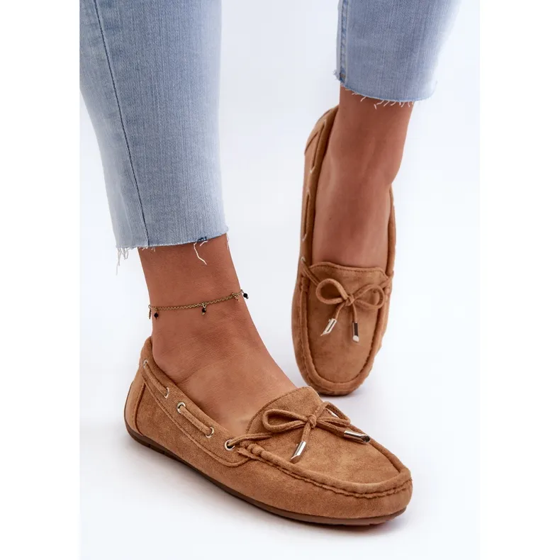 Women's Camel Si Passione Suede Moccasins brown