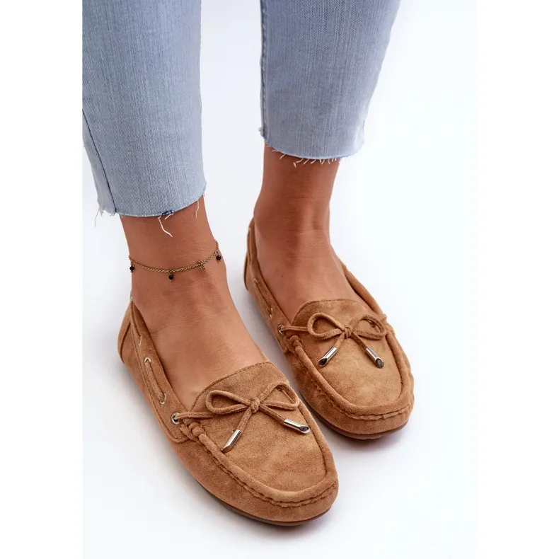 Women's Camel Si Passione Suede Moccasins brown