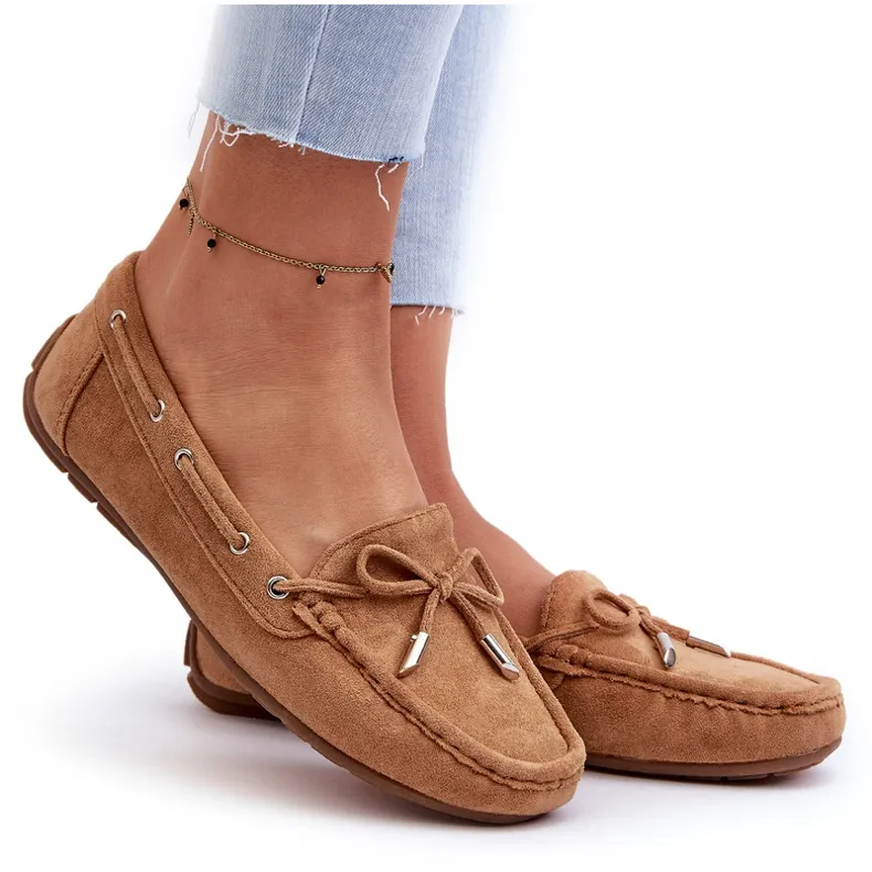 Women's Camel Si Passione Suede Moccasins brown