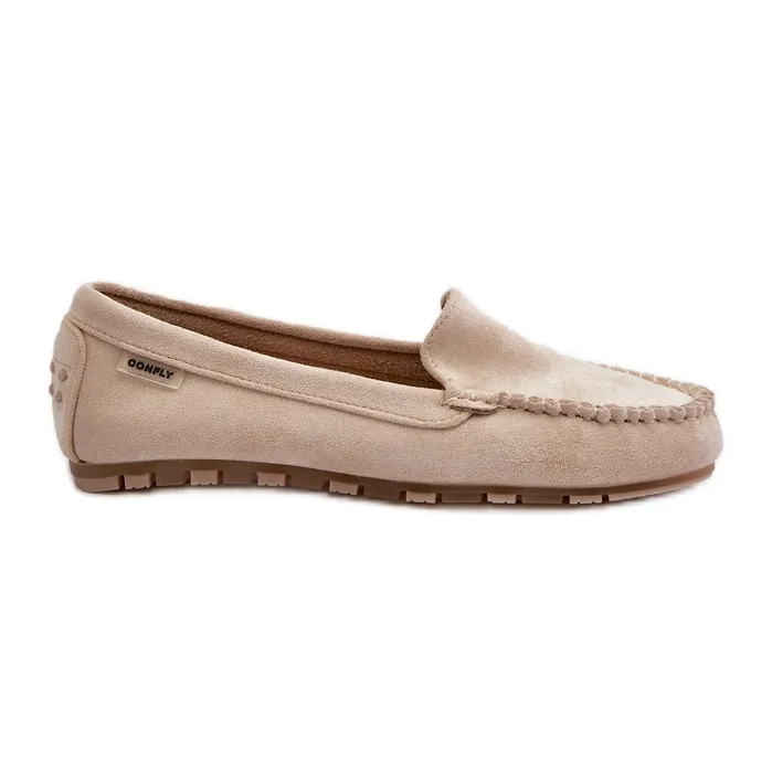 Women's Eco Suede Moccasins Beige Amrutia