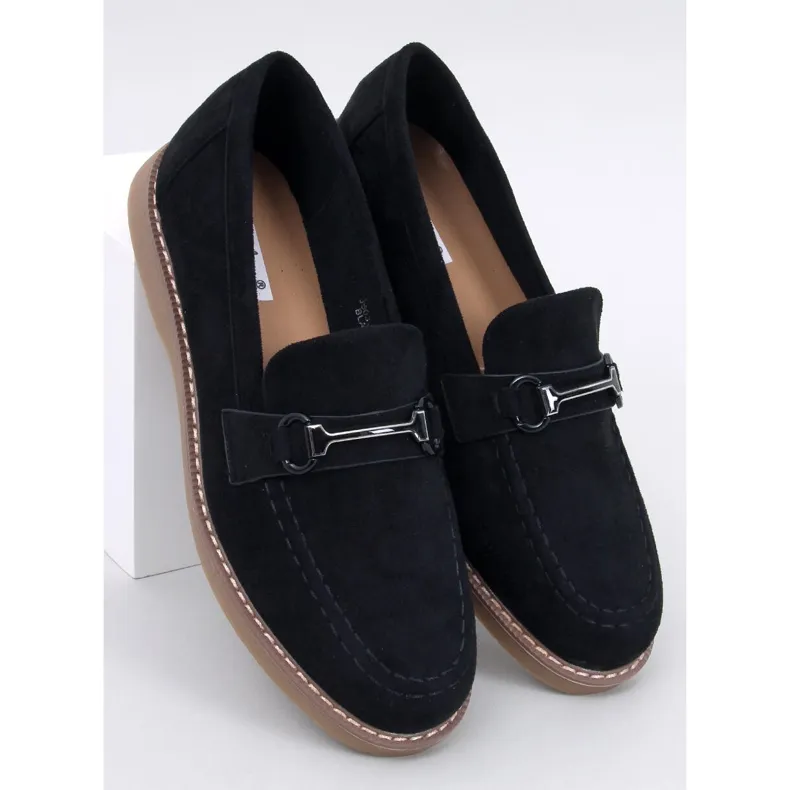 Women's suede moccasins States Black