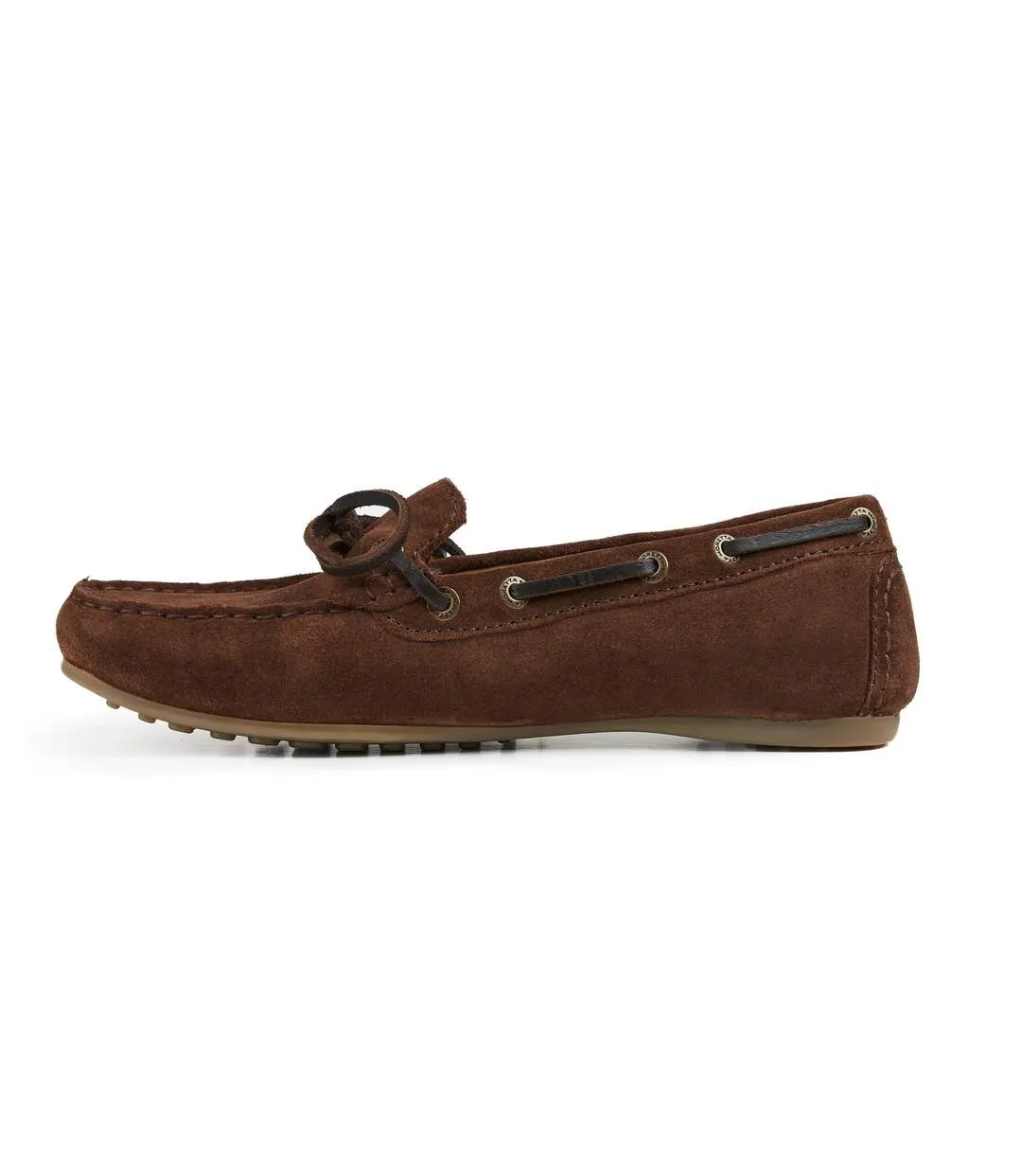 Womens/ladies sofia suede moccasins brown Moretta